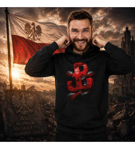 BLUZA Z KAPTUREM POLSKA WALCZĄCA